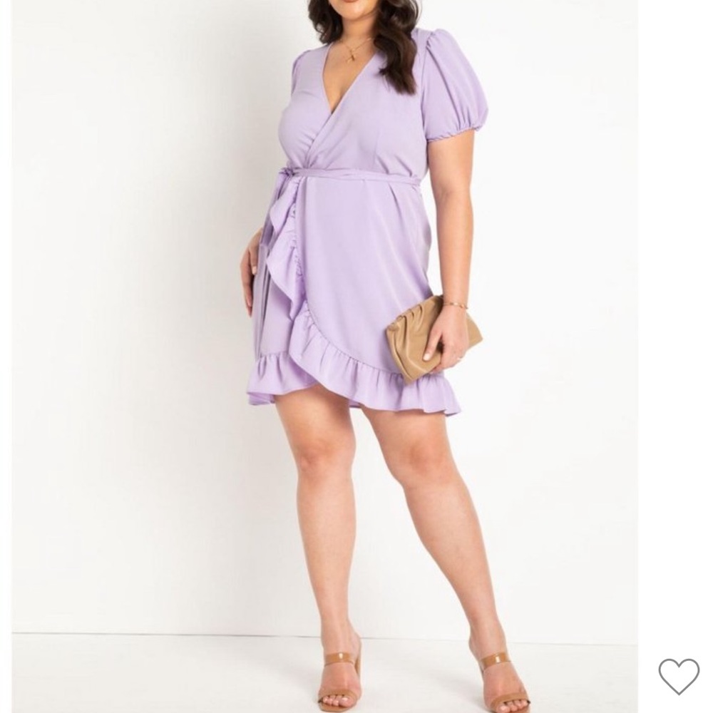 ELOQUII Woven Mini Wrap Dress Size 22‎